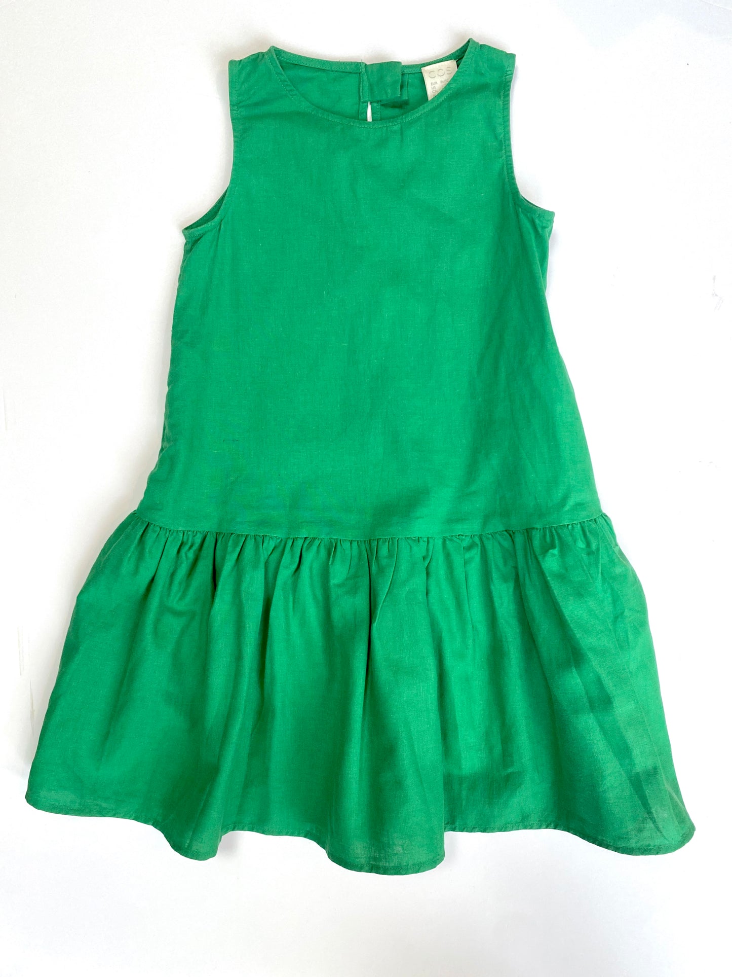 Green COS sun dress Age 2y