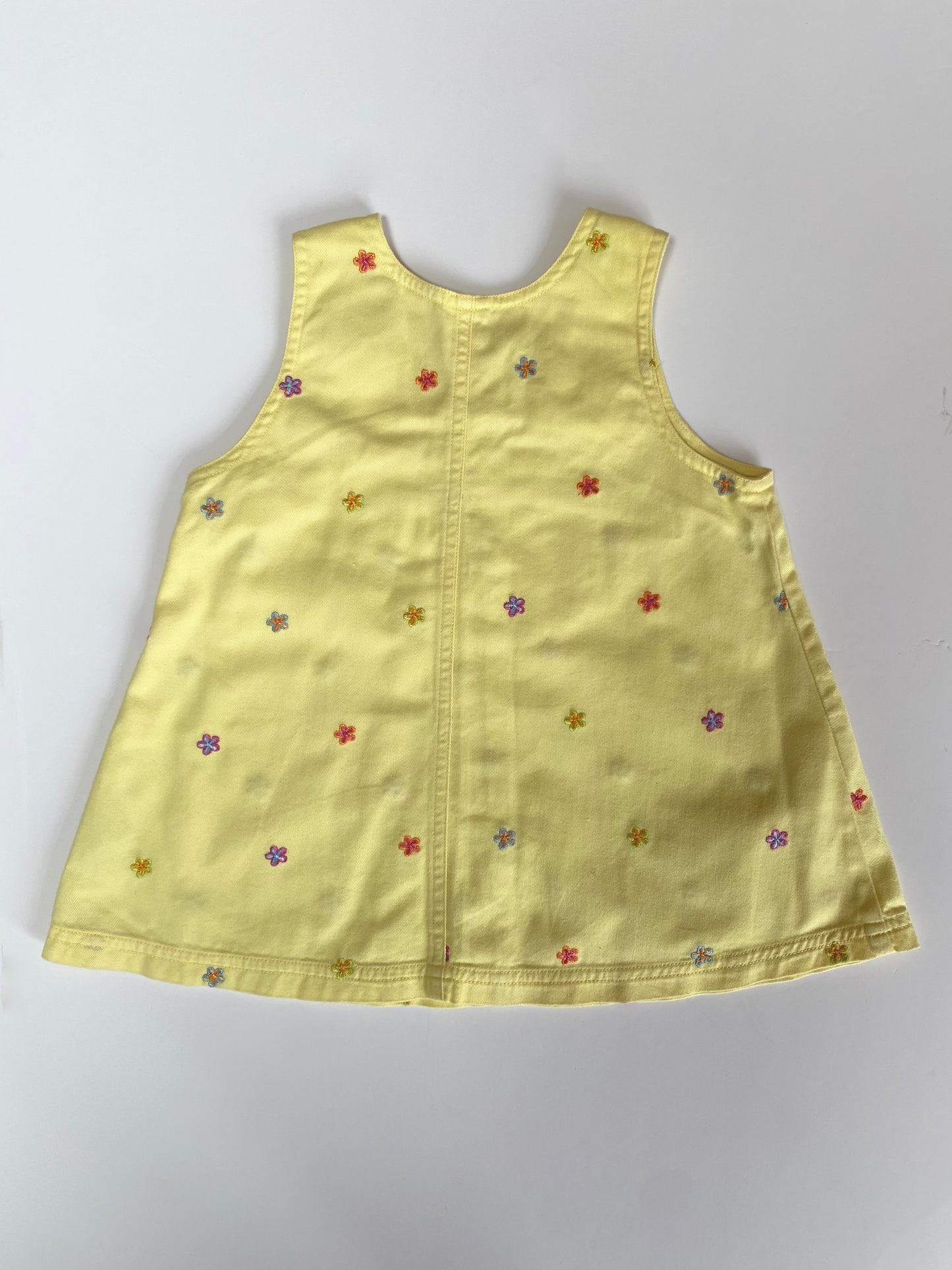 Yellow embroidered dress Age 6-9M