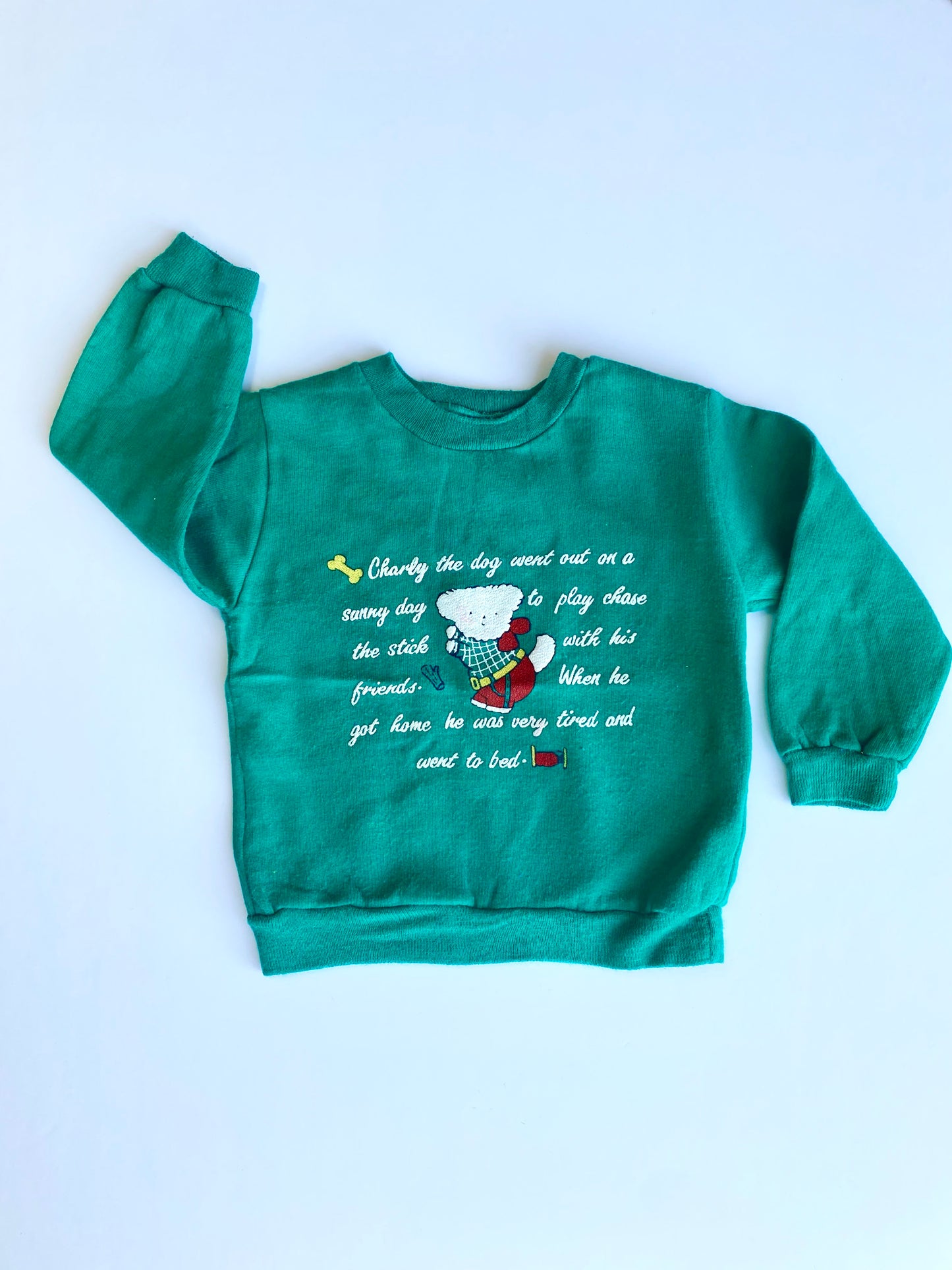 Vintage dog sweatshirt Age 12-18m