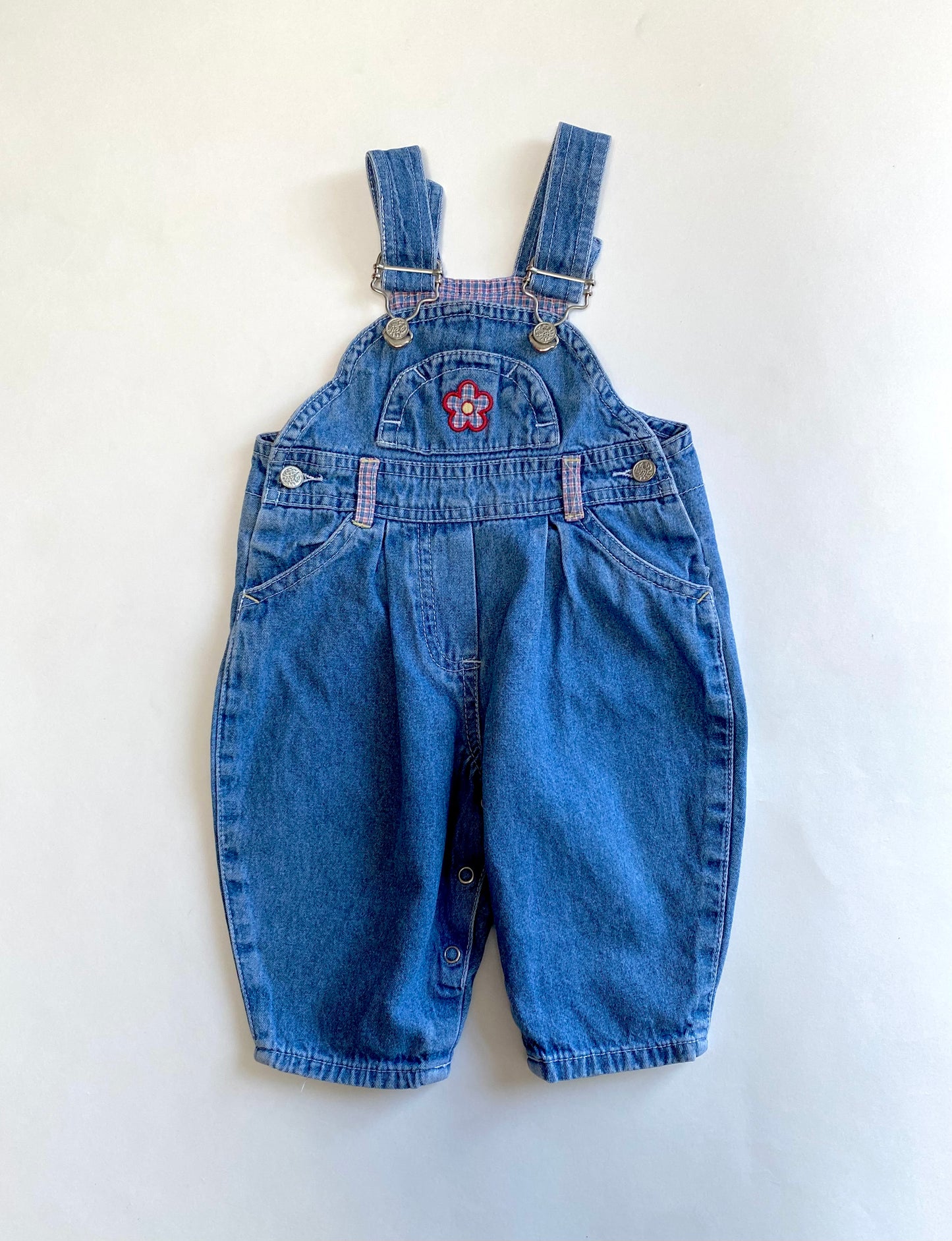 Vintage Denim Dungarees Age 3-6m