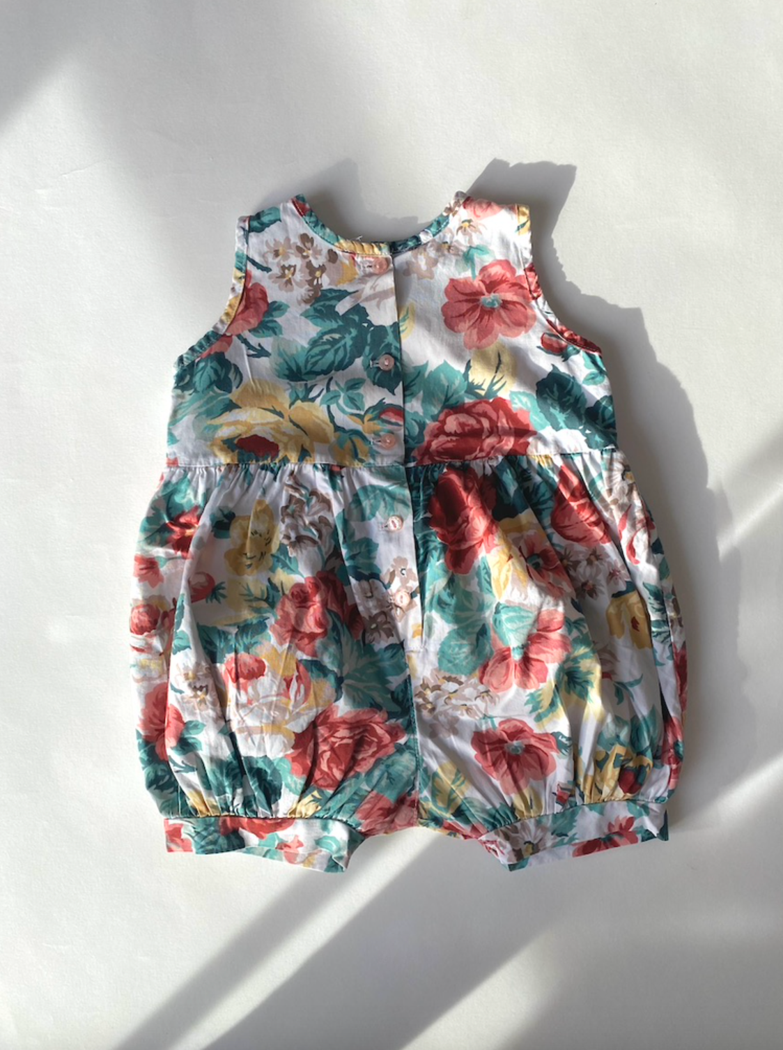 Vintage floral bubble romper age 3-6m