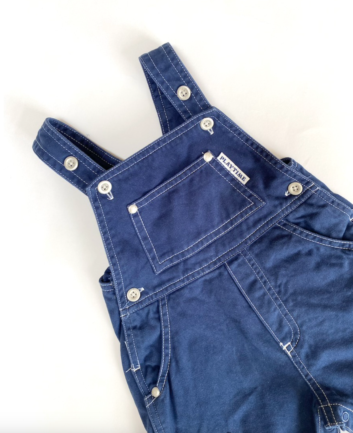 Y2k topstitch dungarees age 3-6m
