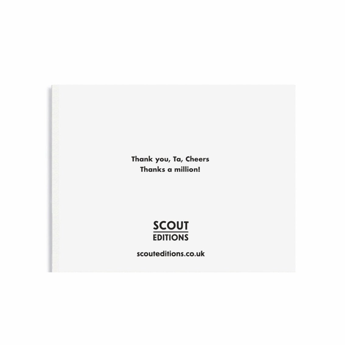 Thank you mini card