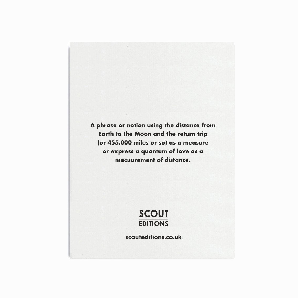 To the moon and back mini card