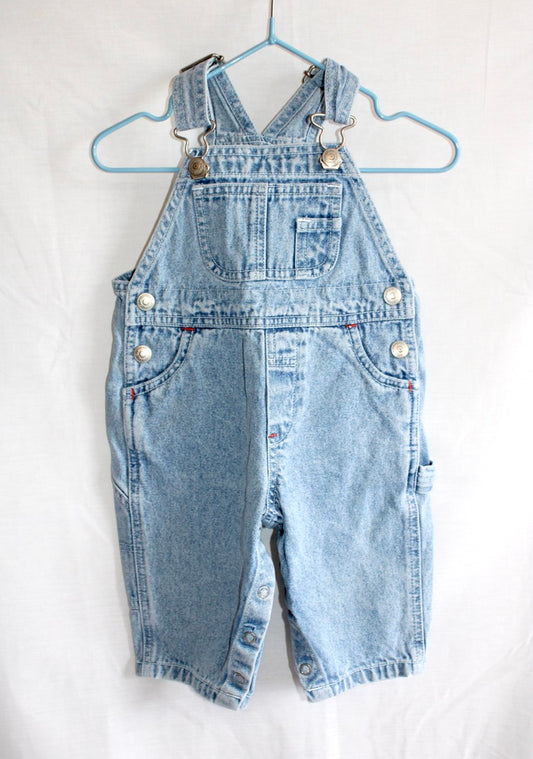 Gap Classic light wash dungarees Age 6-9M