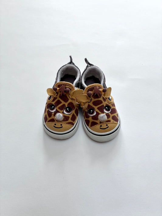 Giraffe vans slip ons size 3.5