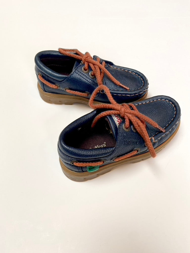 Kickers navy boat shoe Size 8