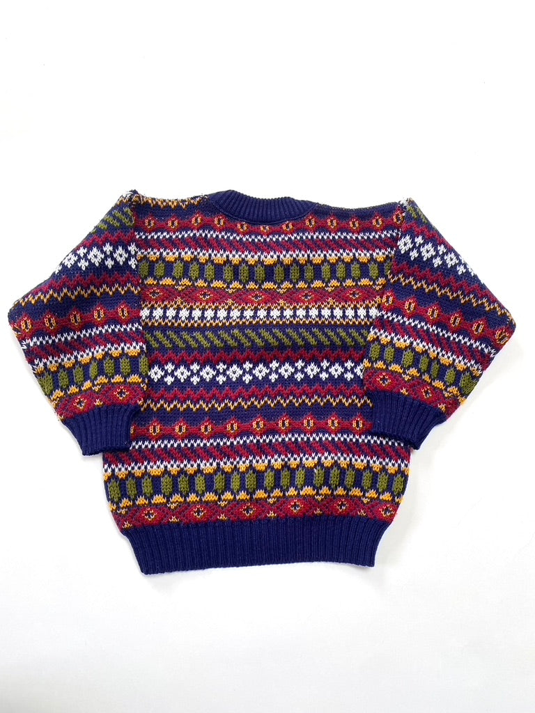 Vintage boys navy jumper age 2-3y