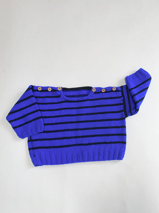 Oversized knitted stripe jumper Age 24-36m