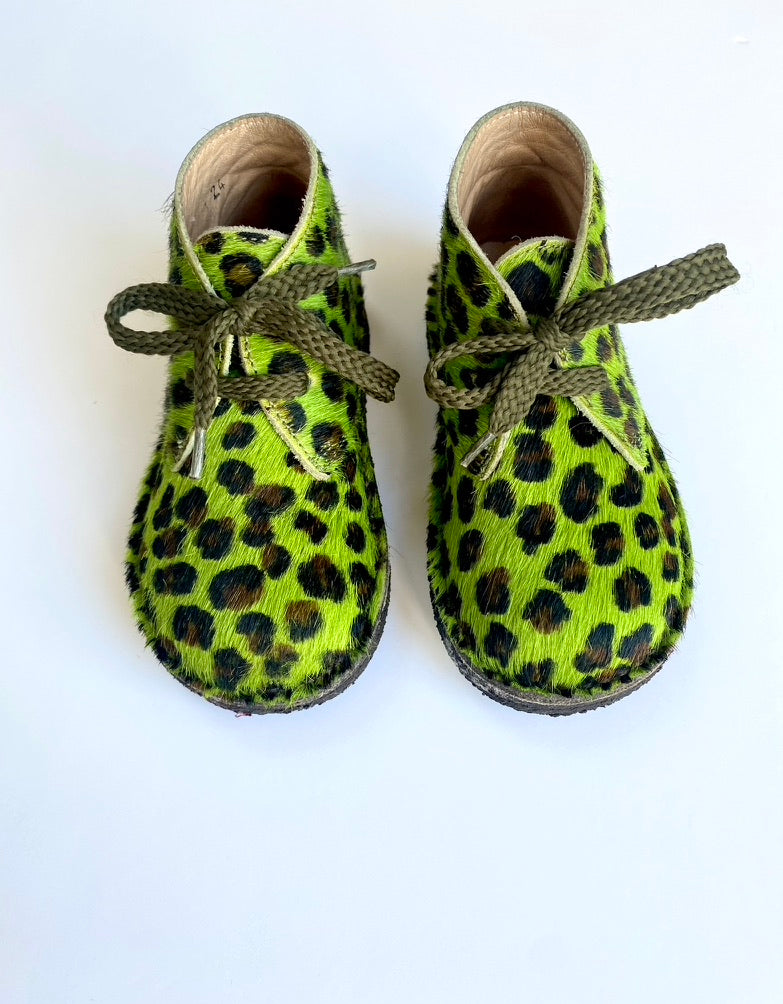 Leopard print boots Size 7