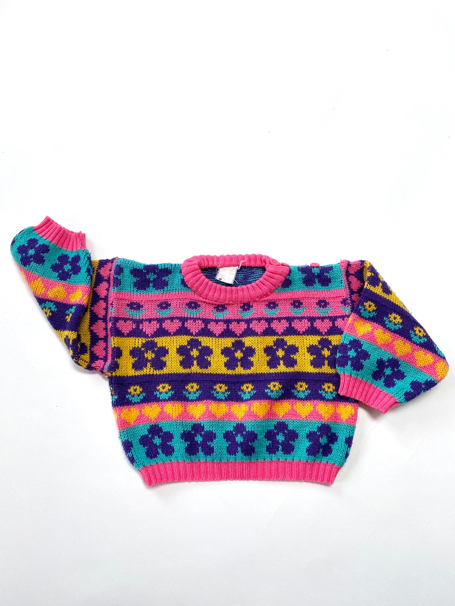 Vintage flowery jumper size 12-18m