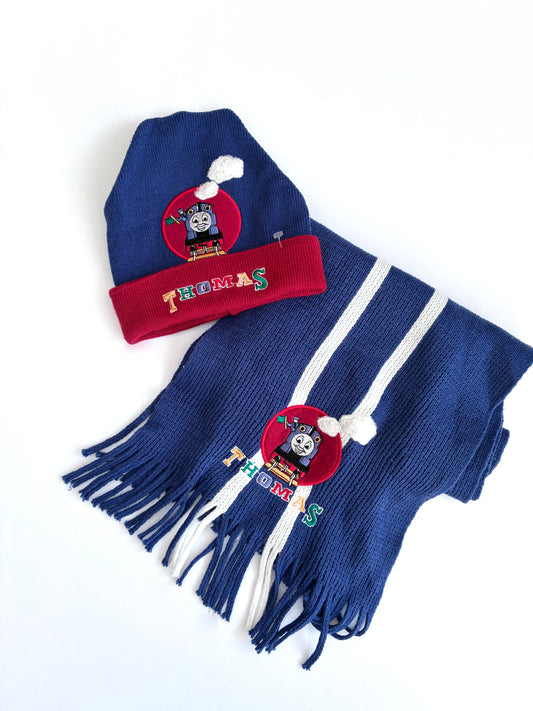 Deadstock Thomas hat and scarf age 2-4y