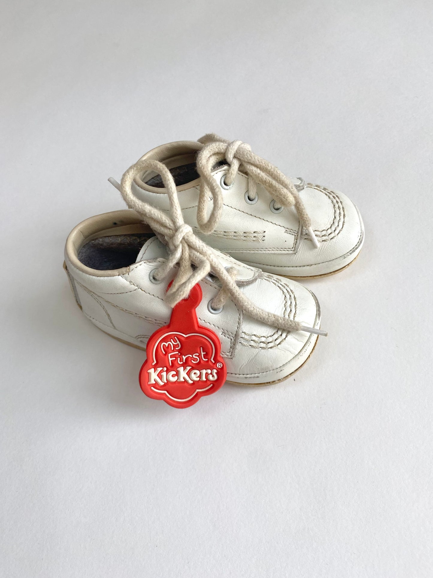 Vintage My First kickers white in box Size 2