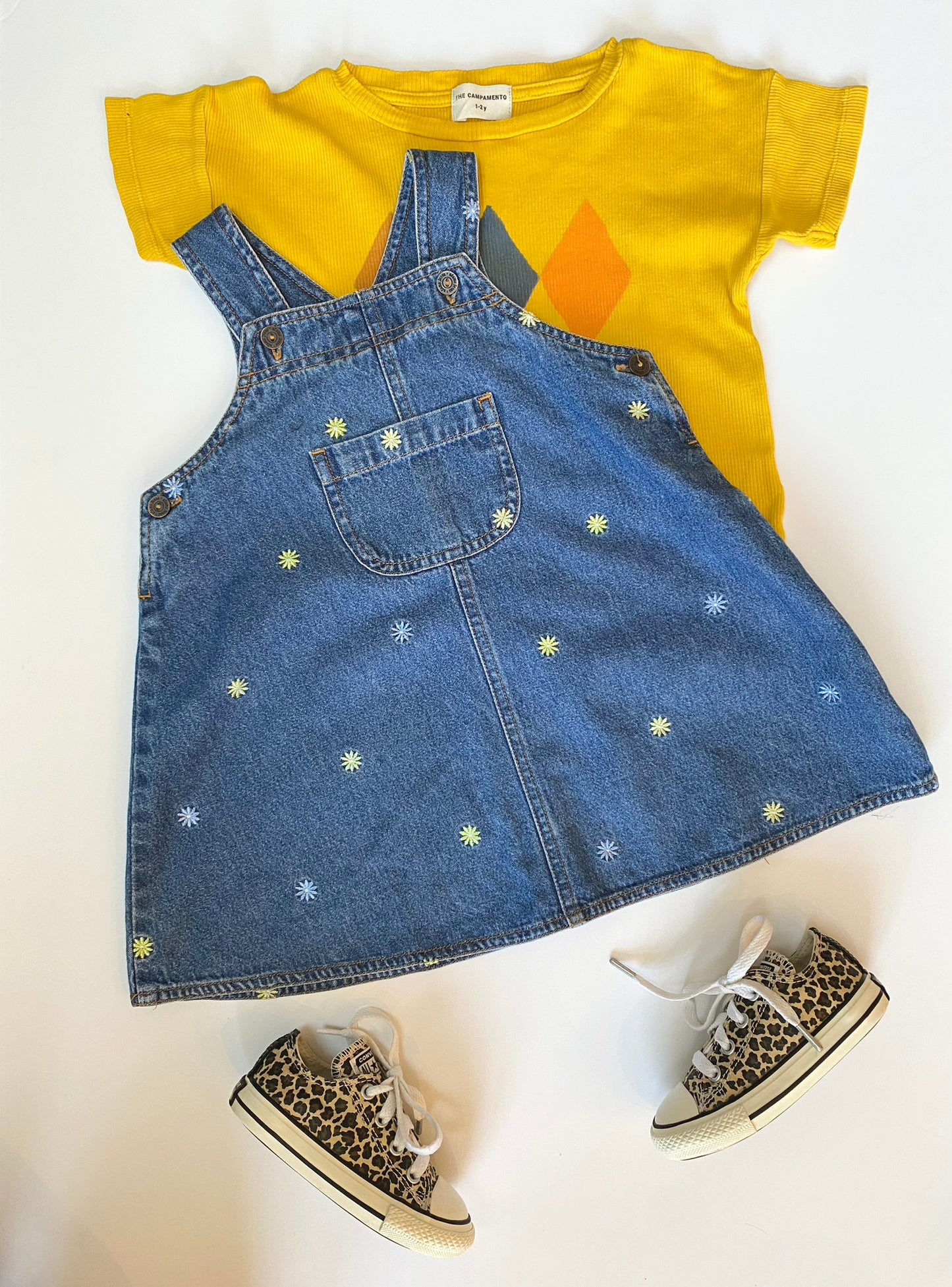 The Capamento yellow printed Tee Age 1-2Y