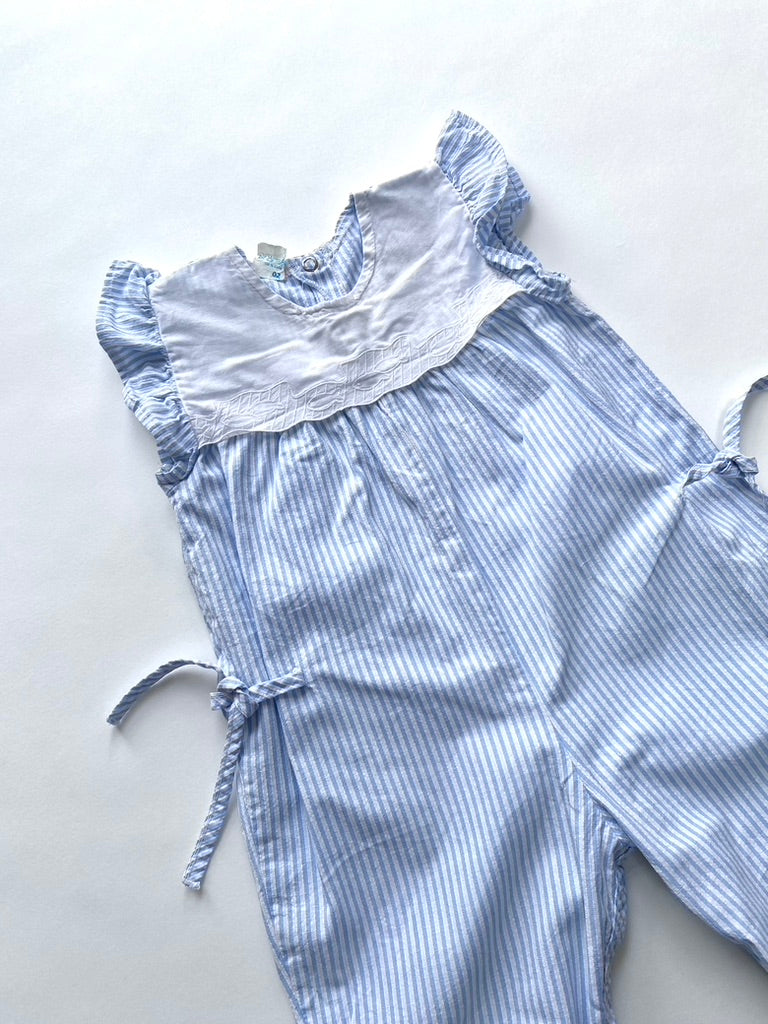 French vintage fish romper Age 9-12m