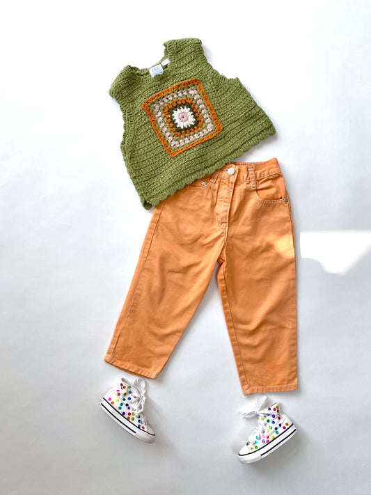 Vintage Adams coral tapered jeans Age 12-18M +