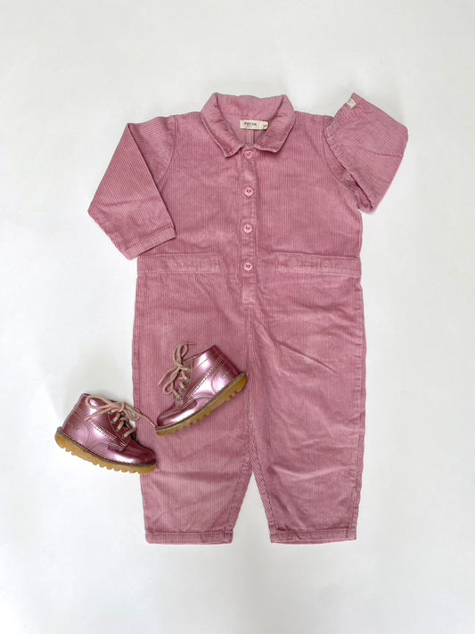 Pigeon Organic pink cord overalls Age 3-4y