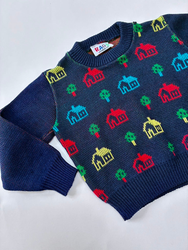 Navy house jumper Size 24-36m
