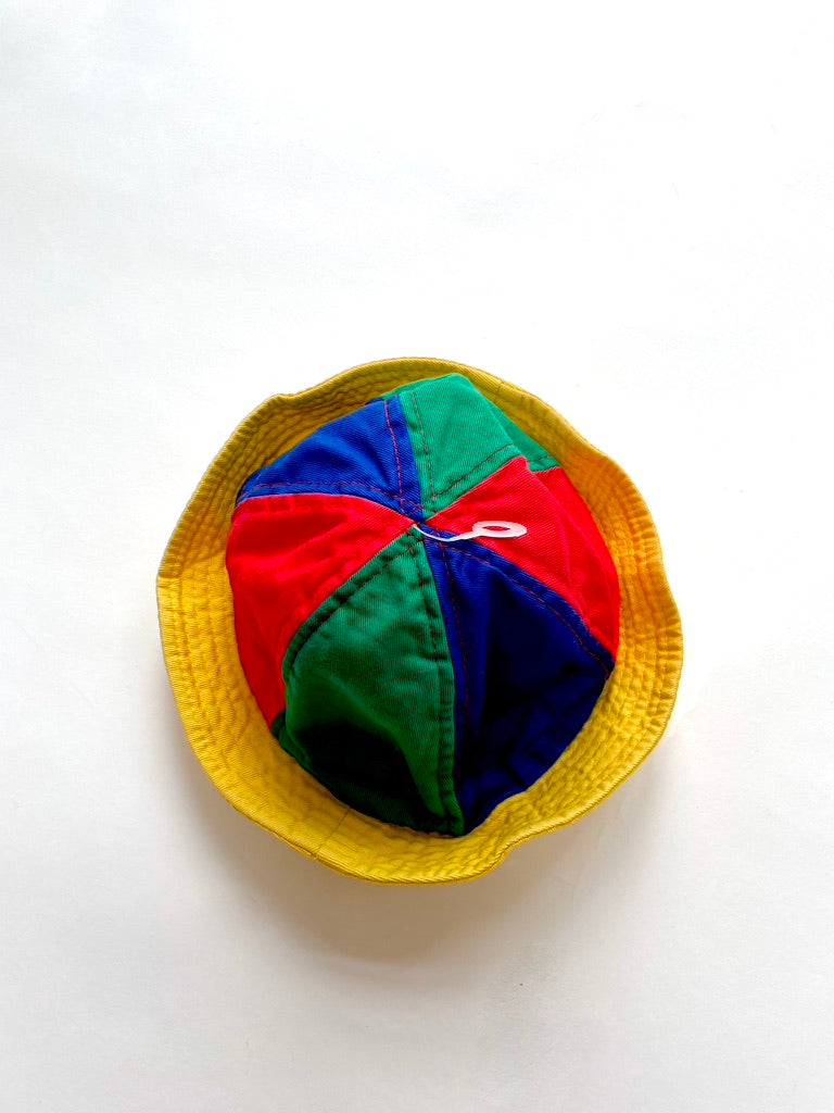 Brand new vintage colourful bucket hat age 0-6m