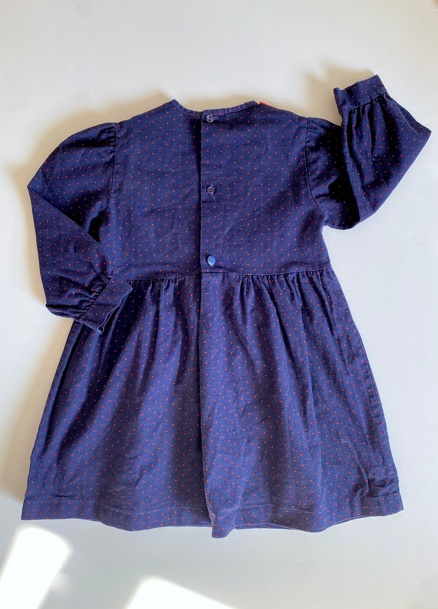 Vintage polkadot sailor dress Age 3-4y
