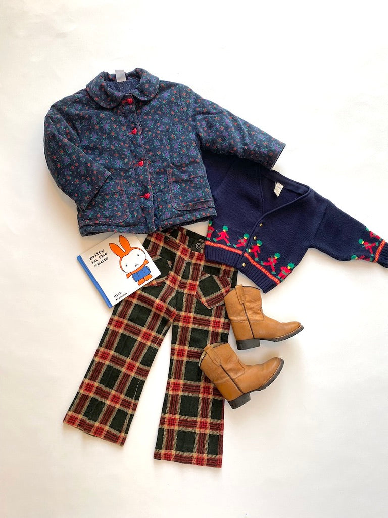 Vintage festive cardigan age 2-3y