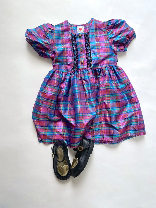 Vintage Lurex Party dress Age 2-3y