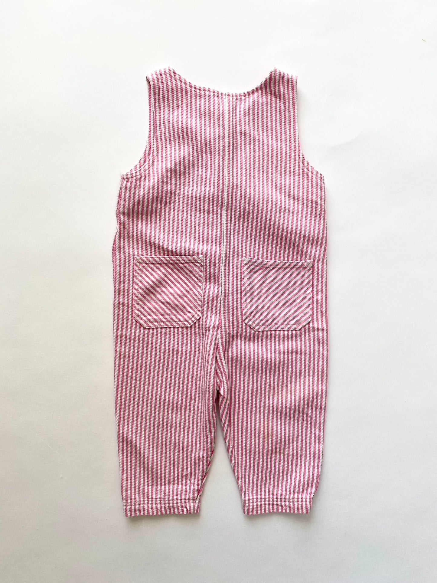 Arket Pink stripe dungarees Age 6-9M