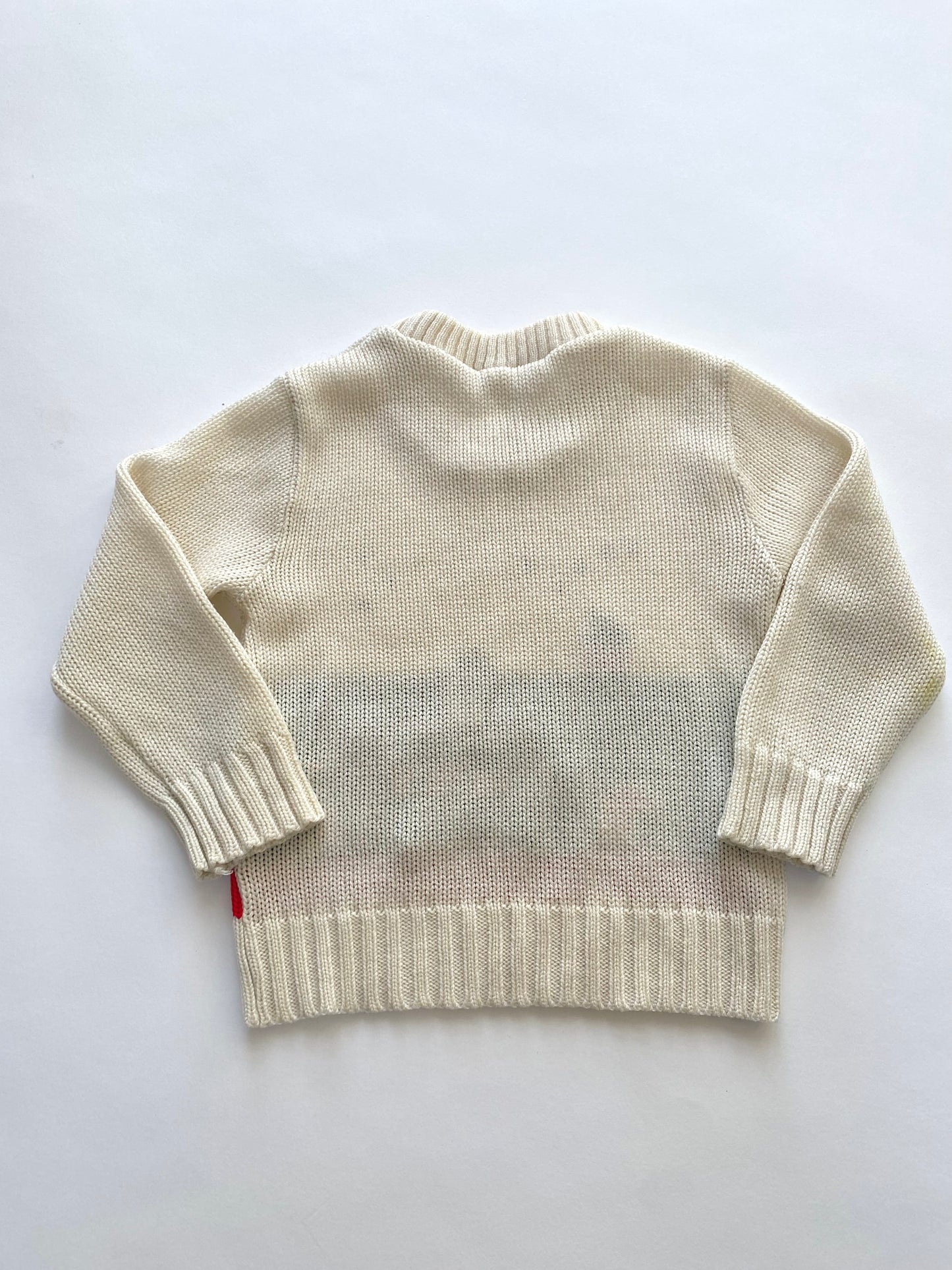 Vintage jumper with house design Age 2-3y