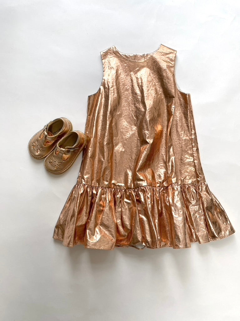 Start-rite Gold Lottie Shoes Size 4