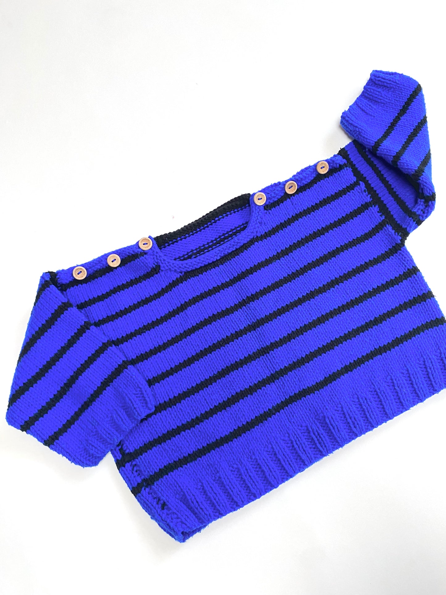 Oversized knitted stripe jumper Age 24-36m