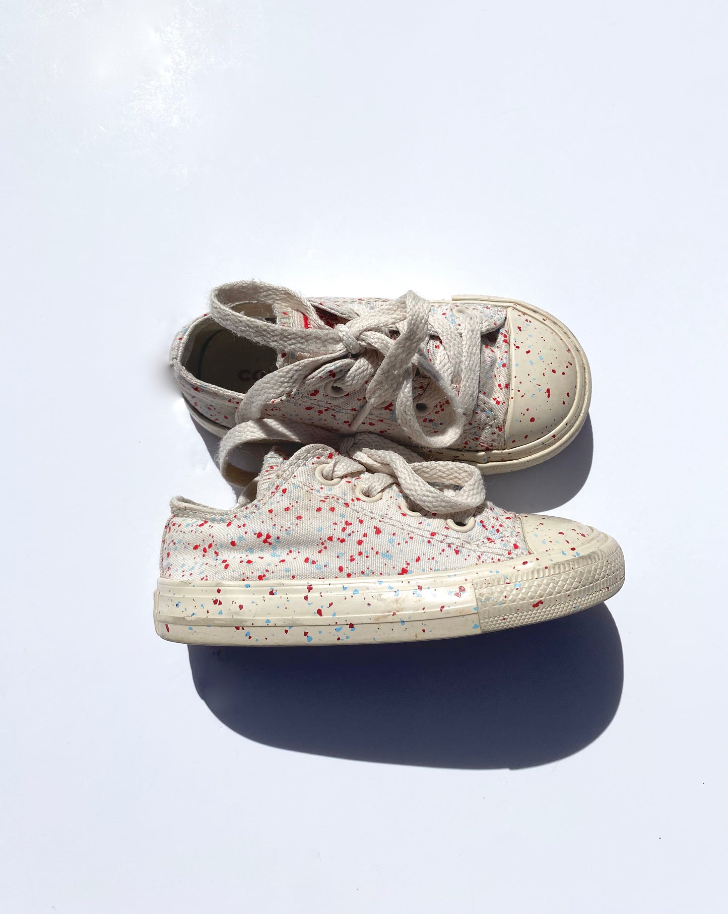 Converse splatter trainers Size 6