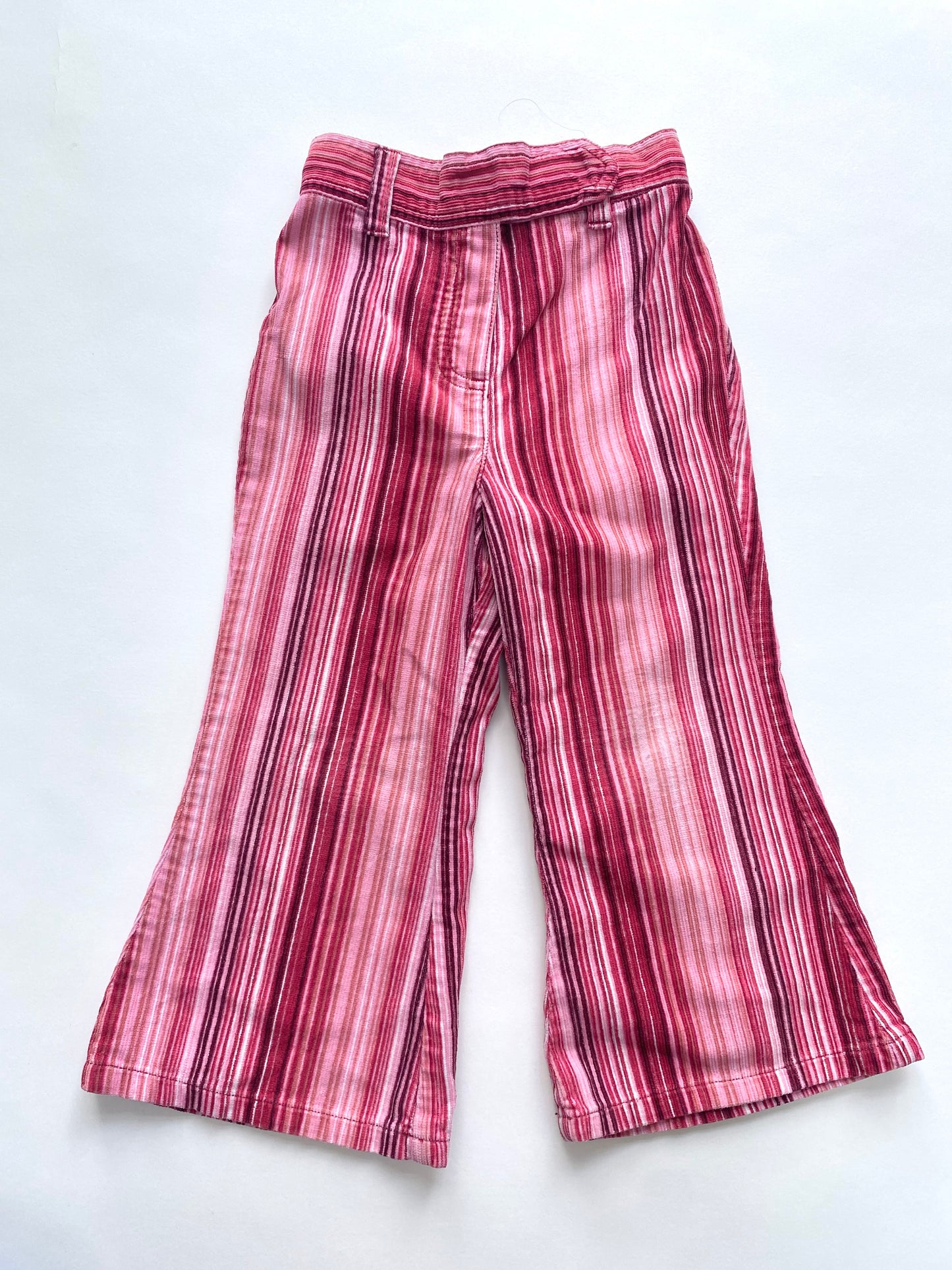 Pink stripe vintage flares vintage age 2-3y