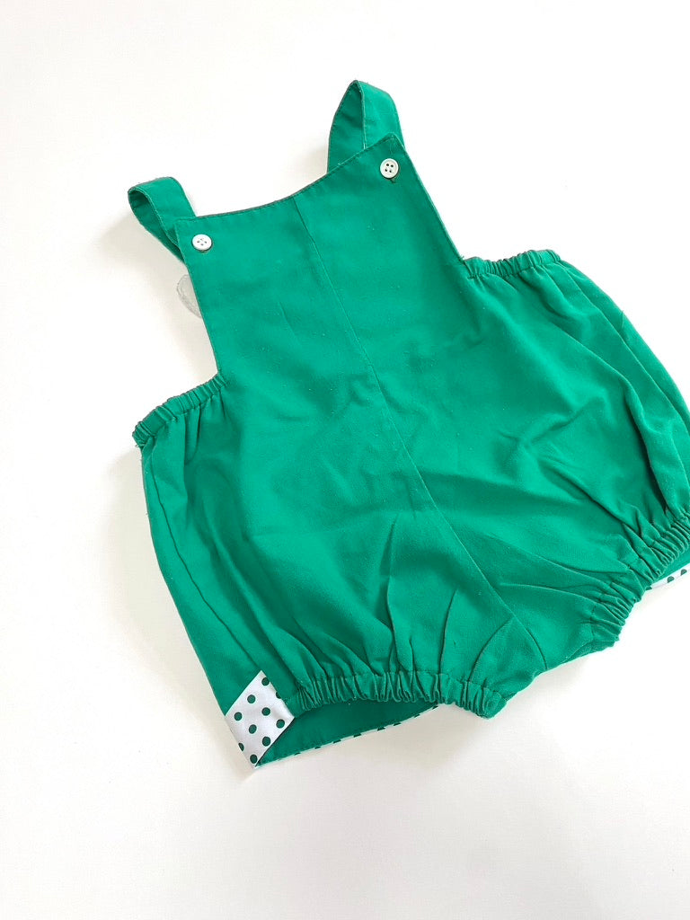 Vintage green bunny bubble romper Age 3-6m