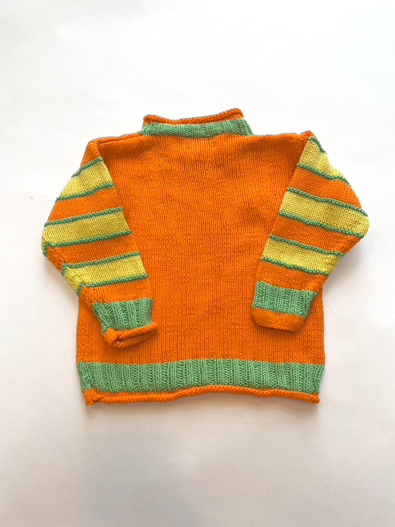 Hand knitted lemon jumper Age 12-24m