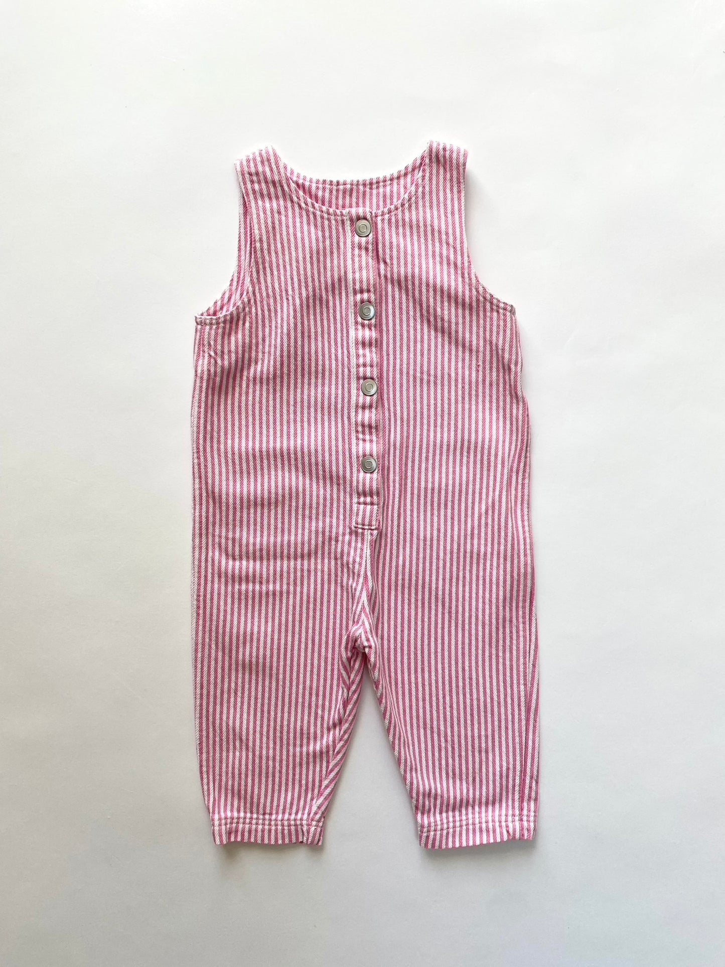 Arket Pink stripe dungarees Age 6-9M