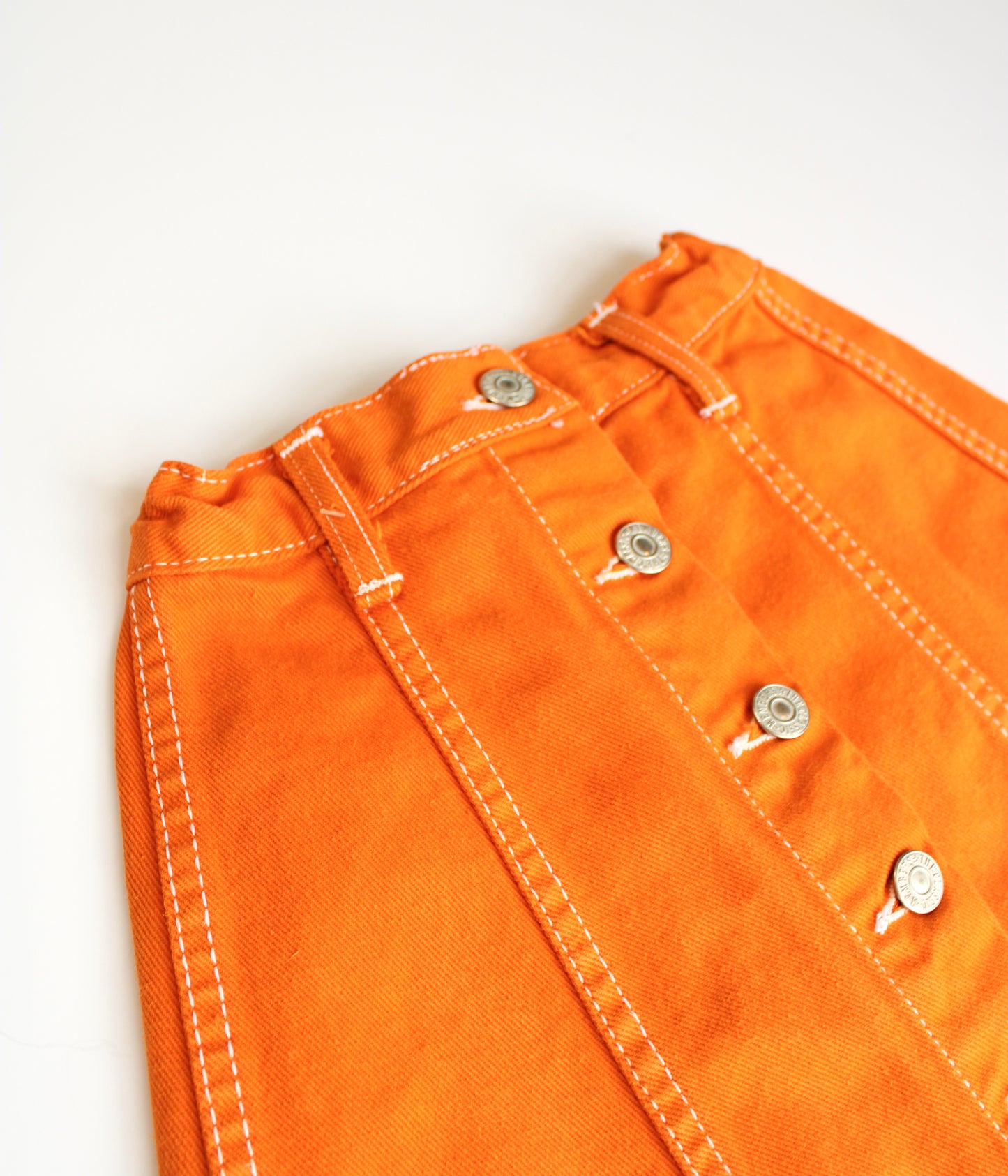 Vintage orange mini skirt Age 7Y