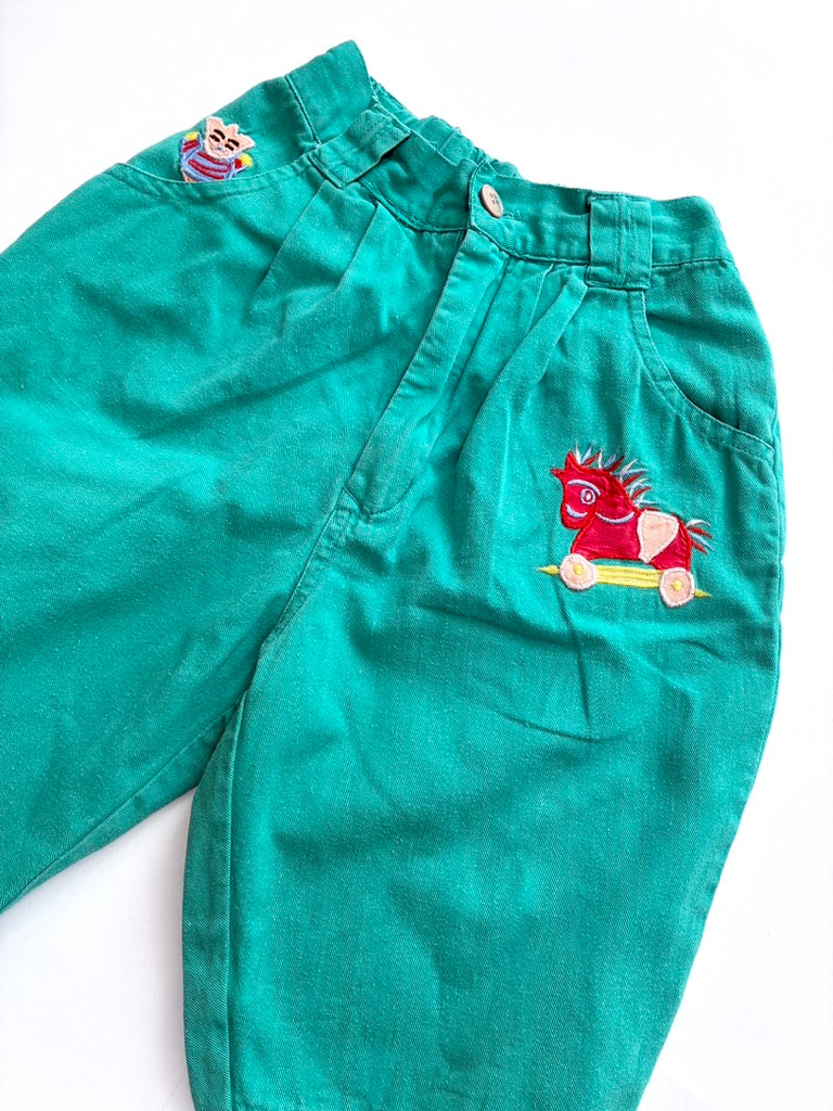 Vintage trousers with stripe turnup Age 18-24m