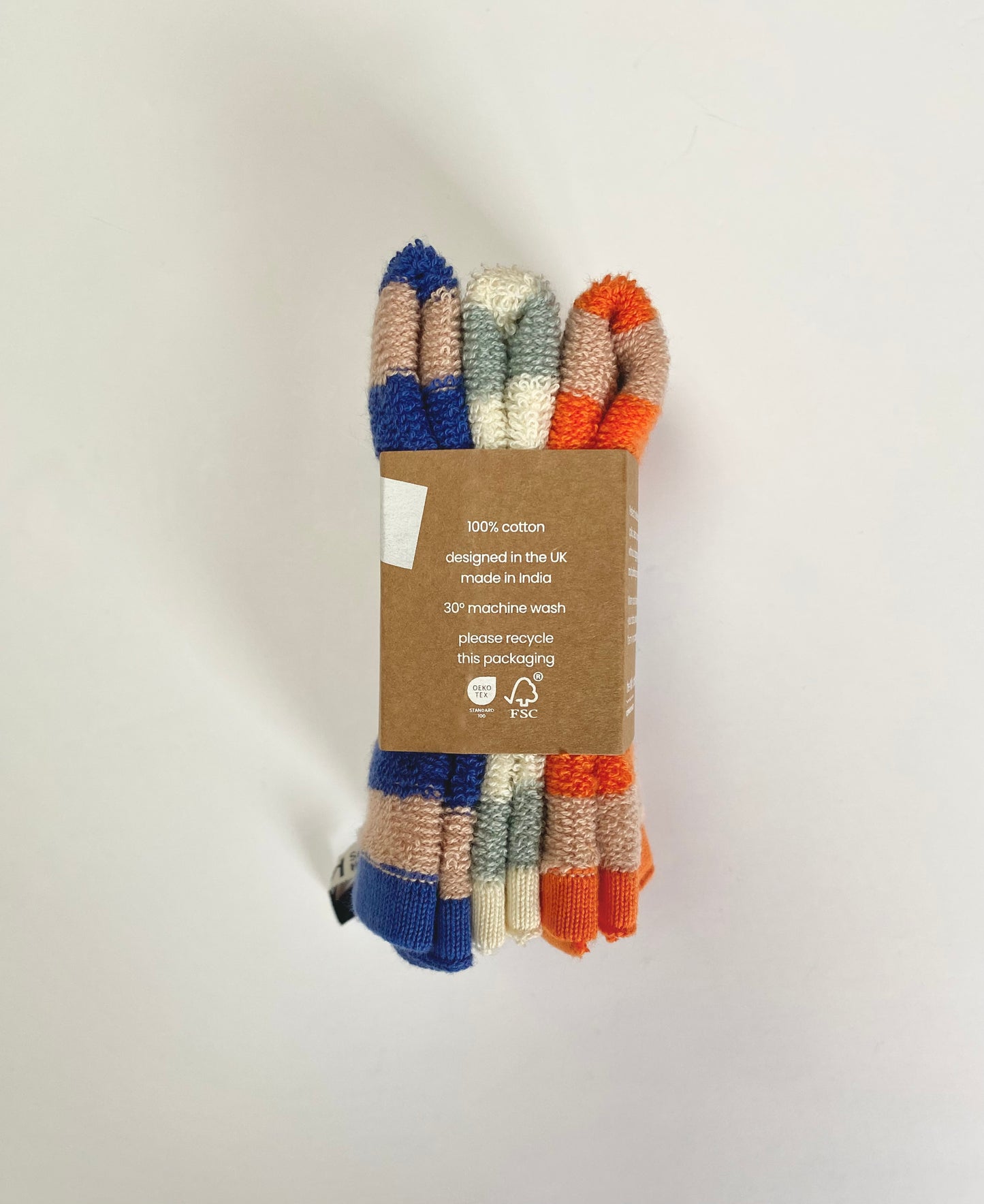 Striped Terry Washcloths