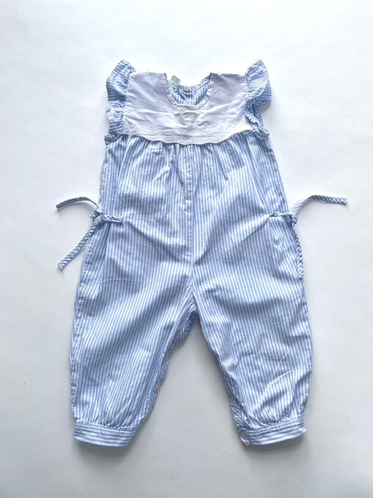 French vintage fish romper Age 9-12m