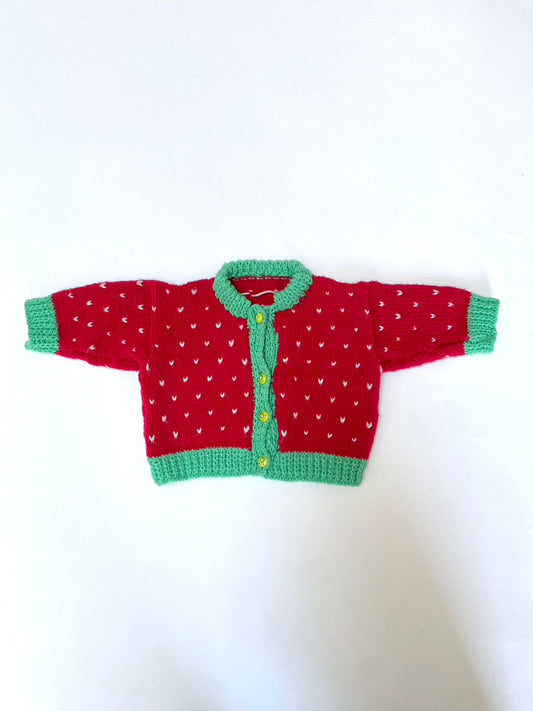 Strawberry cardigan 3m