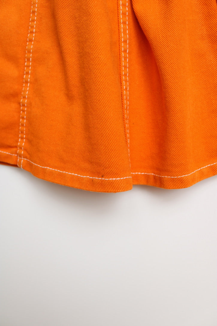 Vintage orange mini skirt Age 7Y