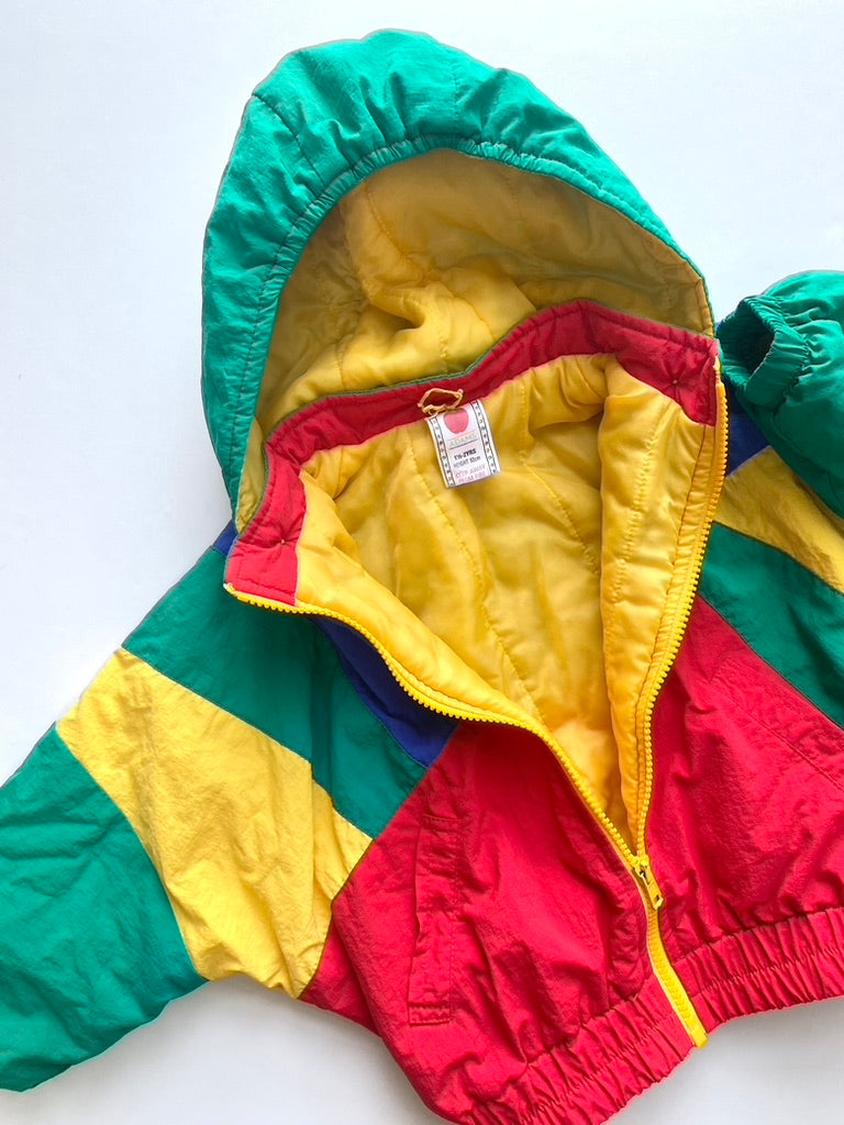 Vintage colourblock coat age 18-24m