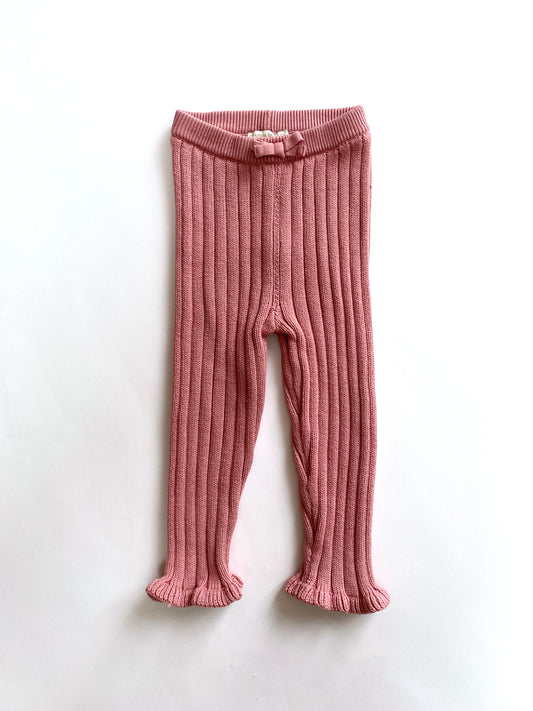 Knitted Frill Hem Leggings Age 9m