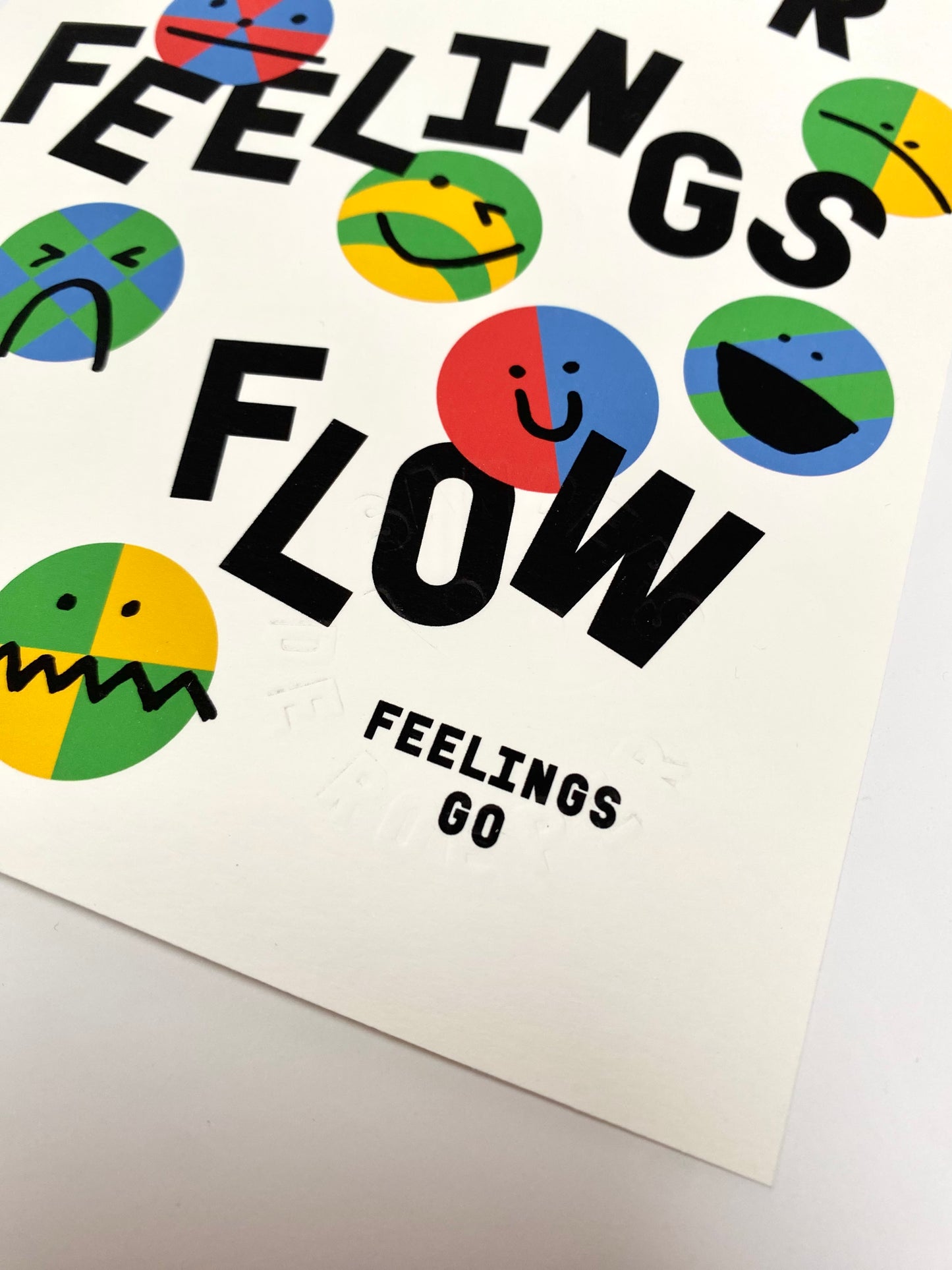 Let your feelings flow print A5 print