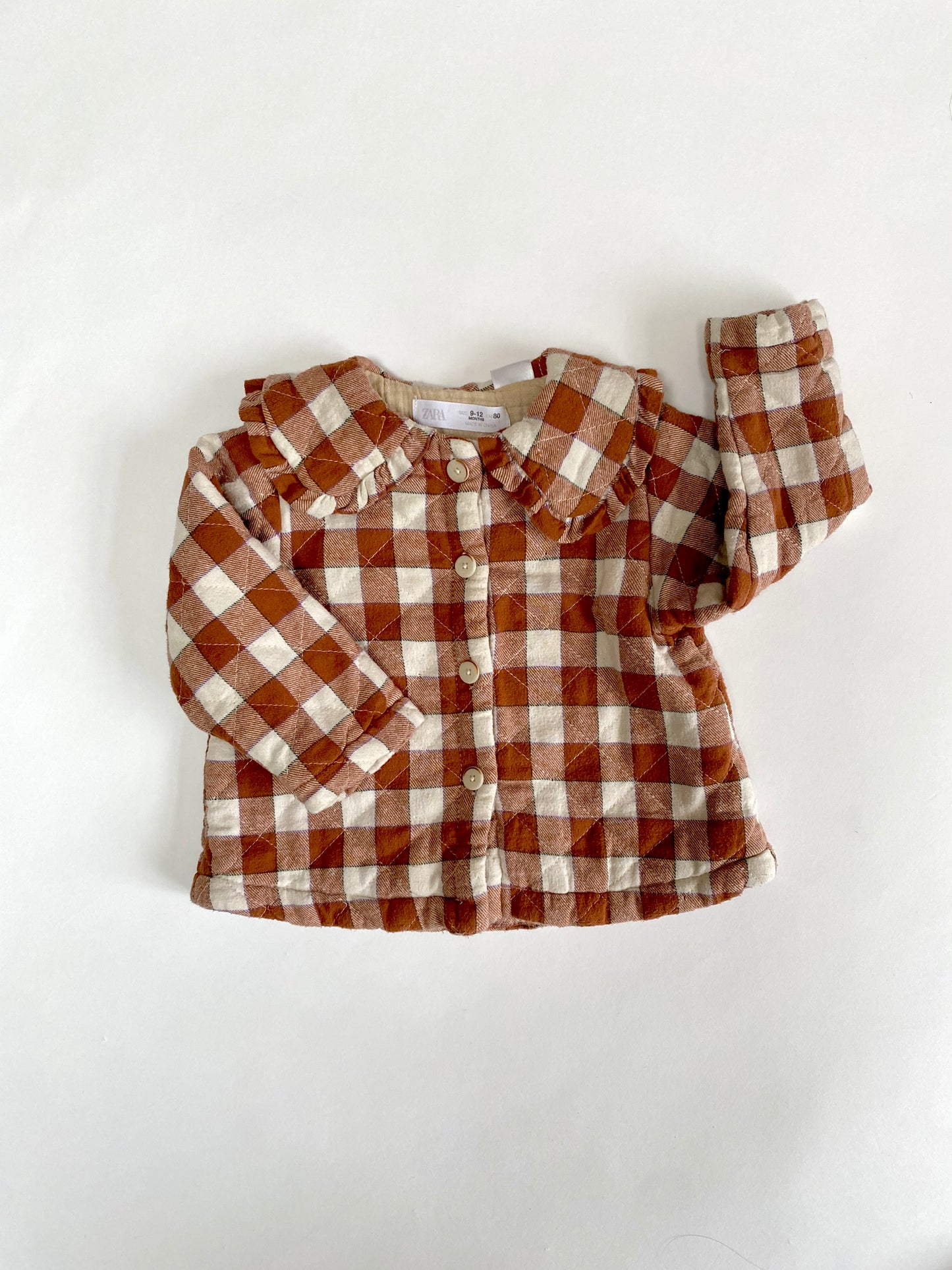 Gingham quilted Jacket Age 9-12M