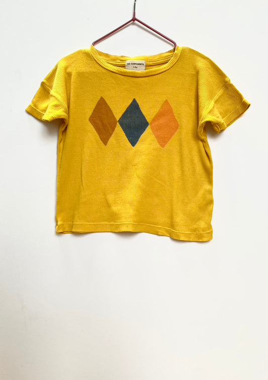 The Capamento yellow printed Tee Age 1-2Y