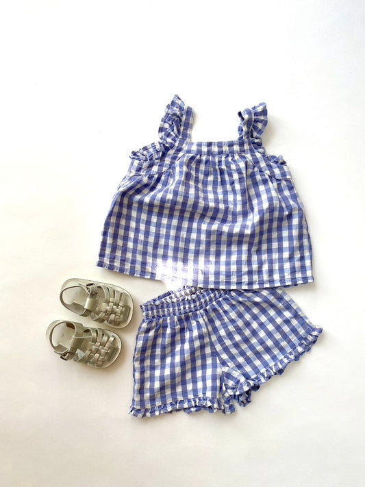 Gingham Twinset age 18-24m