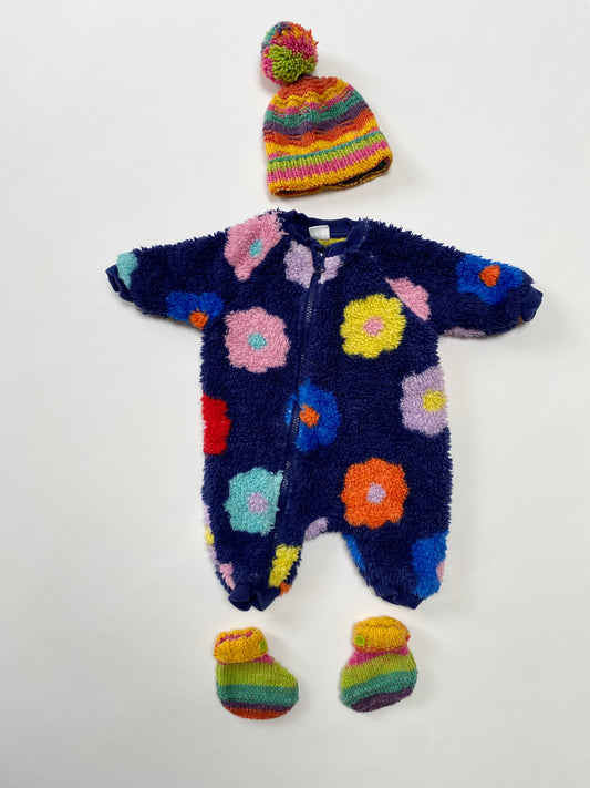 Next fleece baby snowsuit age 1-3m