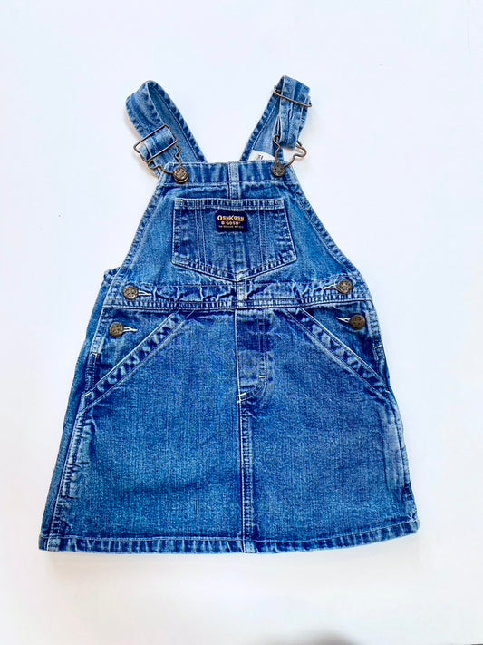 Vintage Oshkosh denim pinafore dress Age 3y