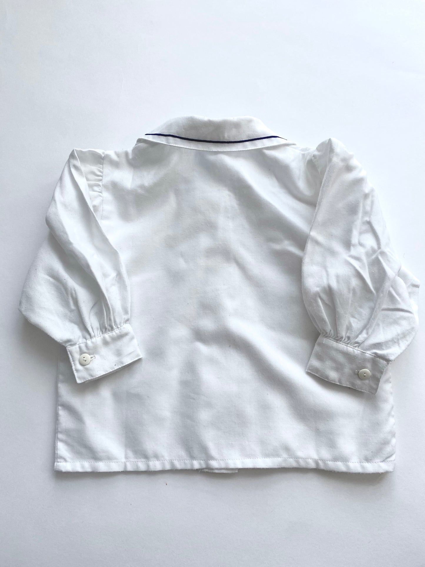 Vintage puff sleeve peterpan collar shirt Age 6-12m